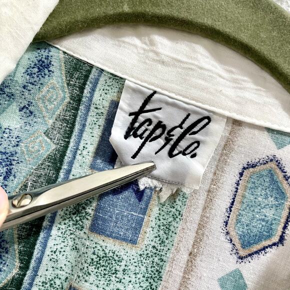 Vintage 90s Women's Pearl Snap Western Shirt - Size Large - Picture 6 of 9